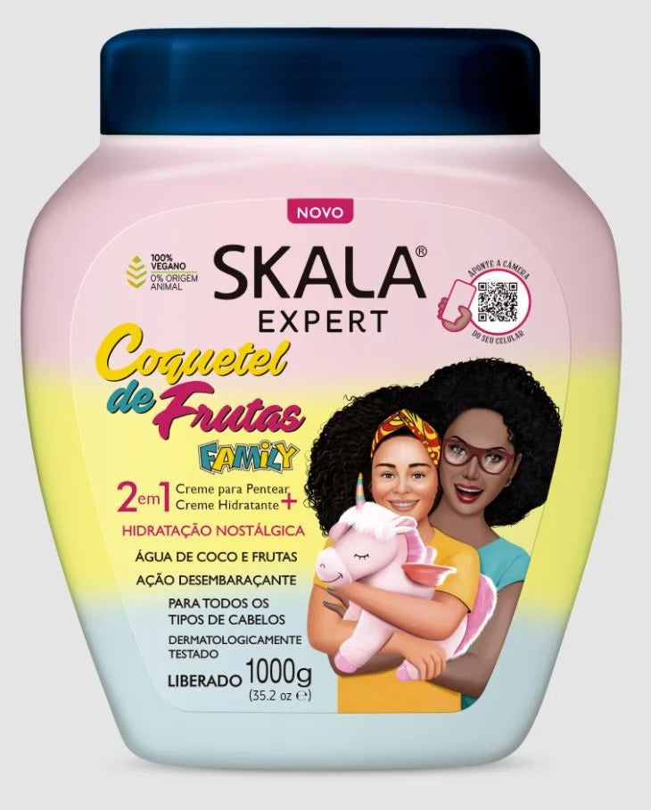 Skala Expert – Coquetel de Frutas – Crème Bouclante 2en1 – 1 Kilo