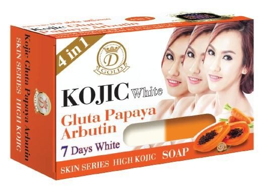Savon Kojic Papaya Arbutin Gold