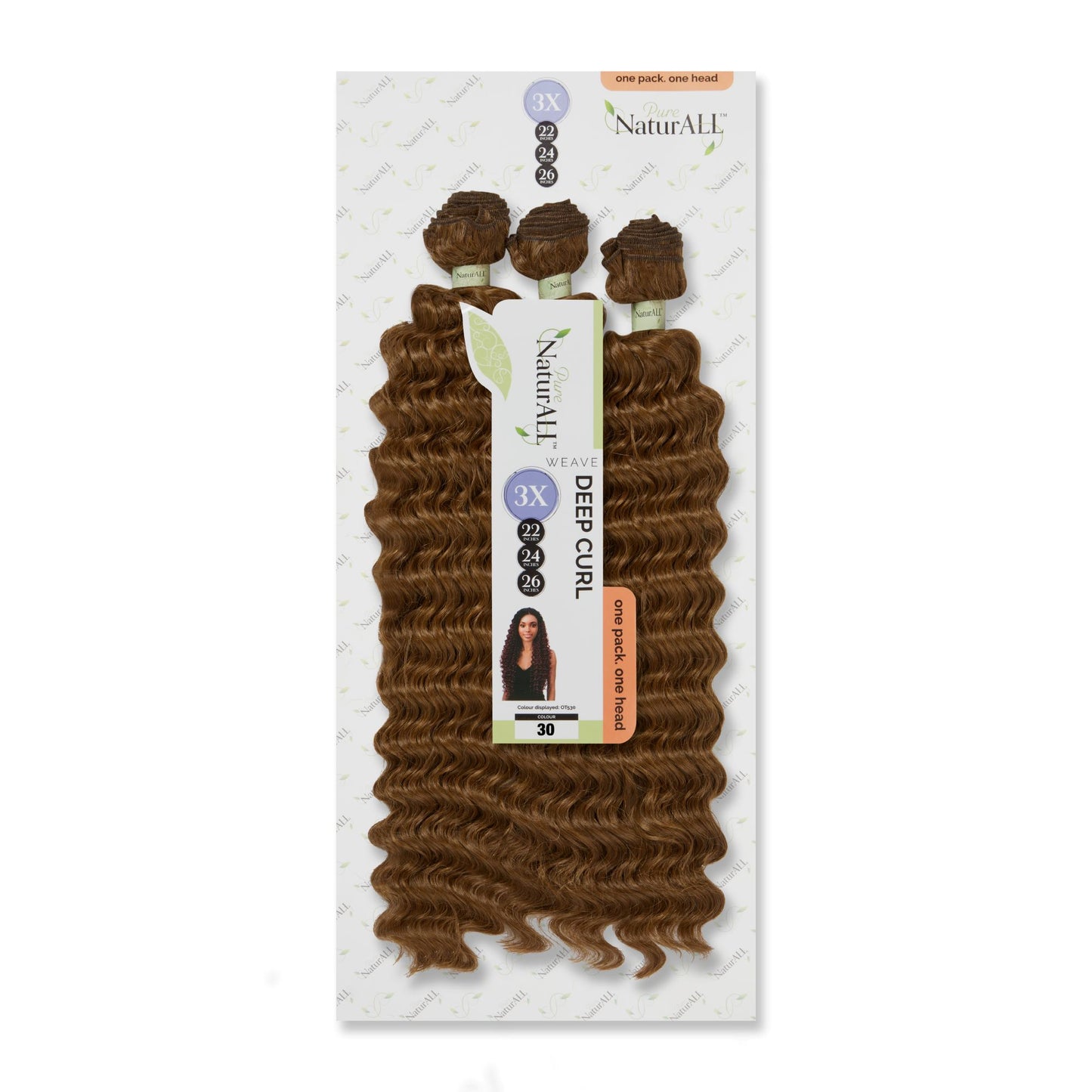 NATURALL 3PCS WVE : DEEP CURL 22/24/26