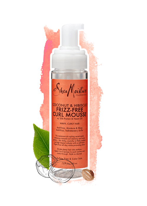 Shea Moisture Coconut Hibiscus Frizz-Free Curl Mousse