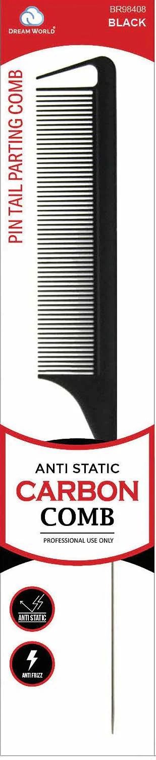DREAM COMB CARBON PIN TAIL PARTING BLACK BR98408