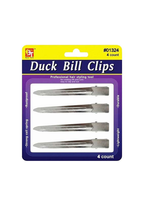 PINCE DUCK BILL CLIPS 4 PCS #1324 Beauty Town