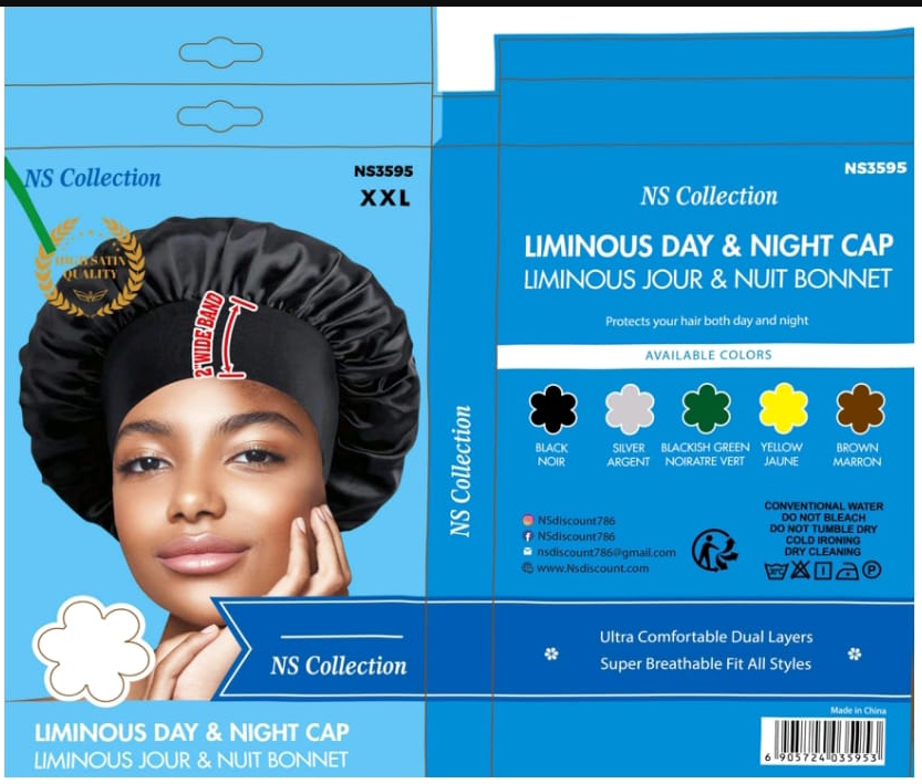 NS Collection LIMINOUS DAY & NIGHT CAP LIMINOUS JOUR & NUIT BONNET NS3595 XXL