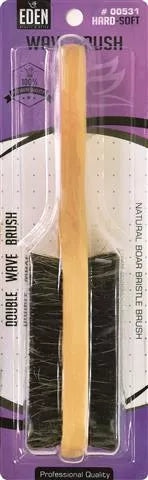 Eden: 2 Sided Hard & Soft Wave Brush - Long (00531)