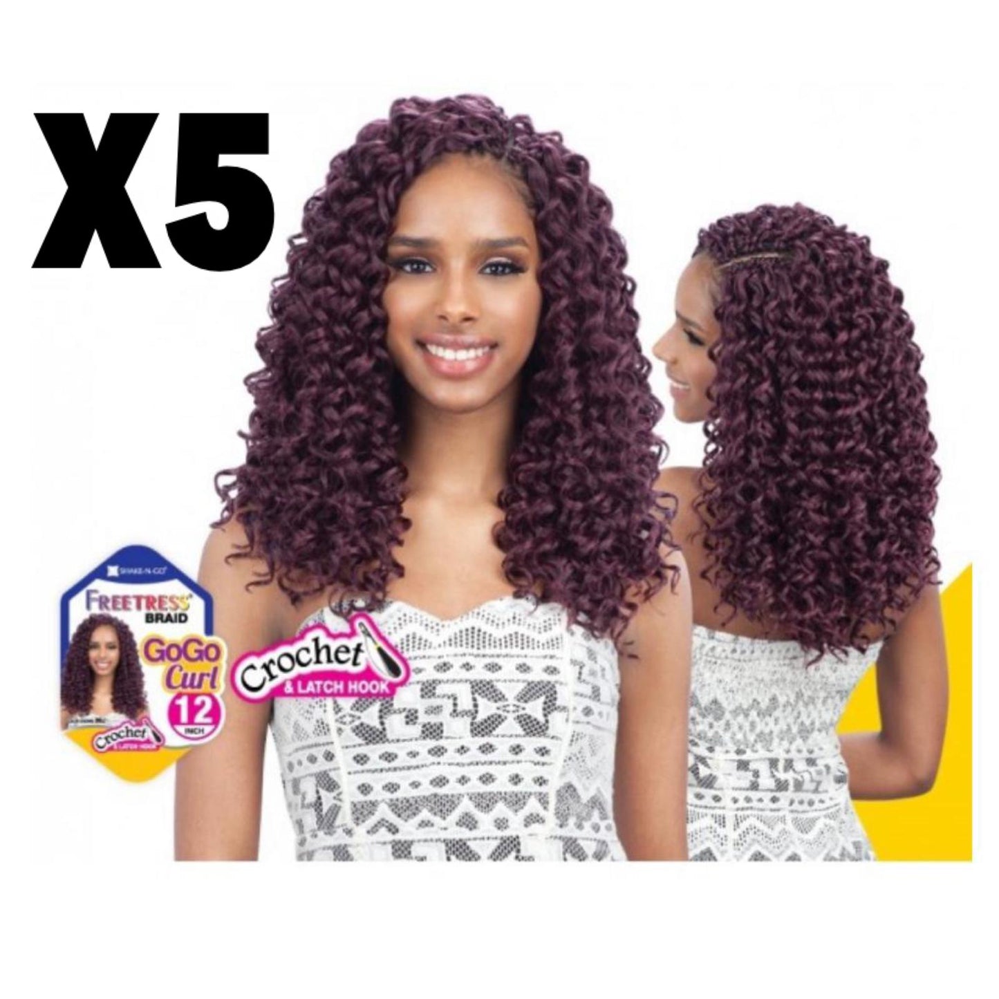 FREETRESS nate GOGO CURL 12" lot de 5pck