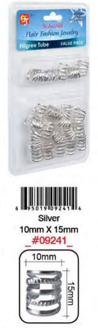 Bague Cheveux Argent 10X15mm #9241BT