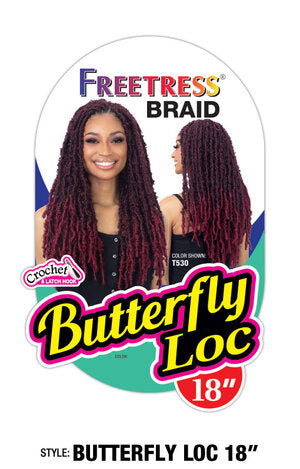 Crochet Braid Butterfly Loc 18" Freetress