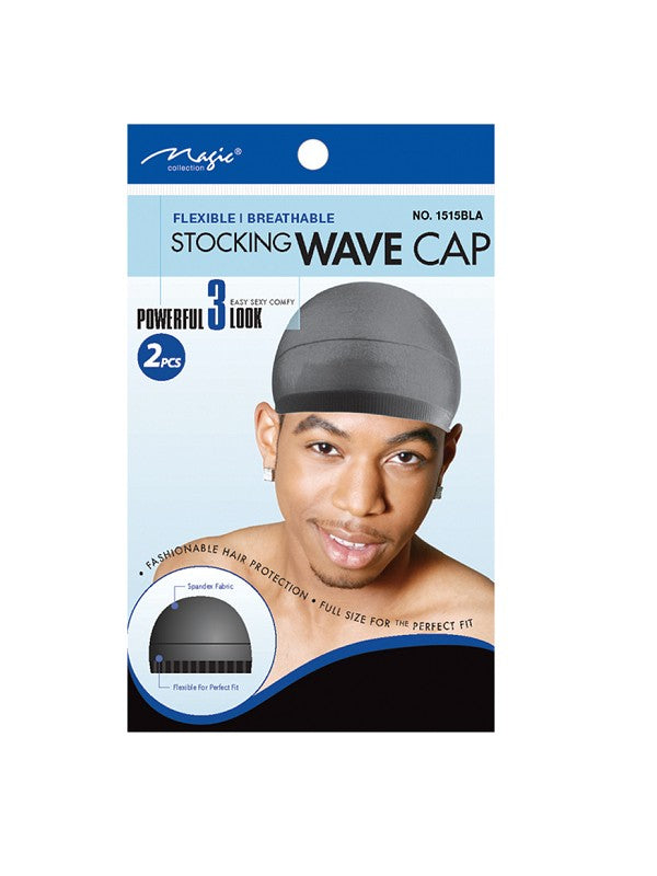 Bonnet 1515BLA Stocking Wave Cap Magic