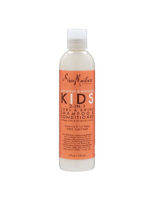 Shampooing Avec Conditioner Pour Enfant Shea Moisture Coconut Hibiscus Kids 2in1 Shampoo Conditioner