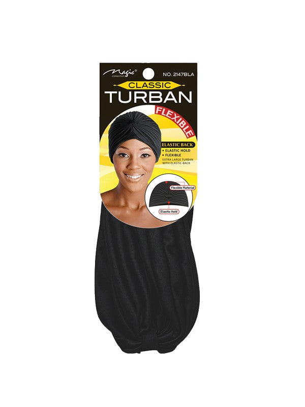 Turban Magic #2147BLA Classic Turban Flexible