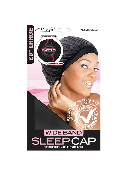 Bonnet De Nuit Wide Band Sleep Cap Magic #2192BLA