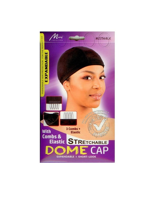 Magic #M2256BLK Stretchable Dome Cap