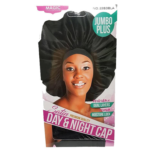 Bonnet Satin Pour Jour Et Nuits Jumbo Premium Quality Day & Night Cap Magic #2283BLA