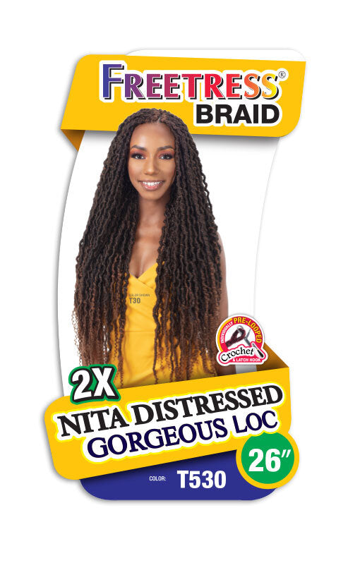 Crochet Braid Semi Naturel Nita Gorgeus Loc 26" Freetress