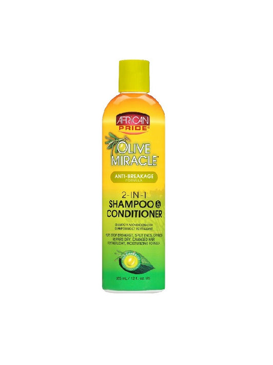 African Pride Olive Miracle 2 in 1 Shampoo & Conditioner