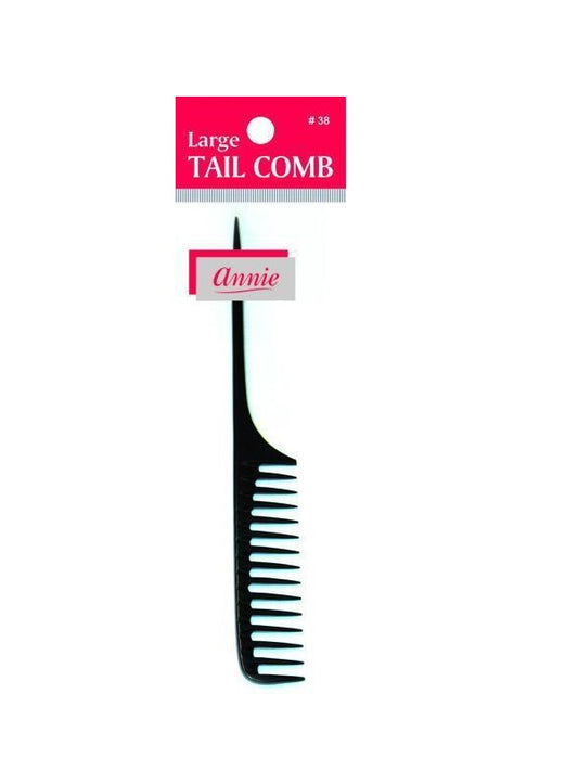 Peigne Avec Que Plastic Annie Tail Comb L Black #38