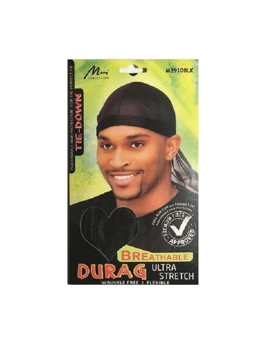 Duarg Respirable Mury #3910BLK Durag Breathable