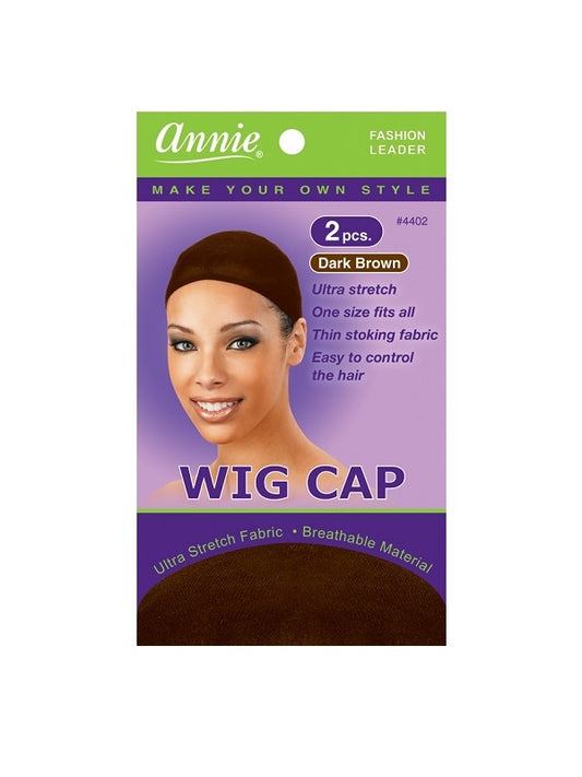 Annie Wig Cap (2pcs) Marron Foncé #4402