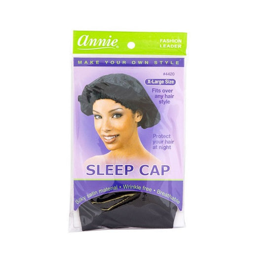 Bonnet Respirant Nuits Sleep Cap XL NOIR #4420 Annie