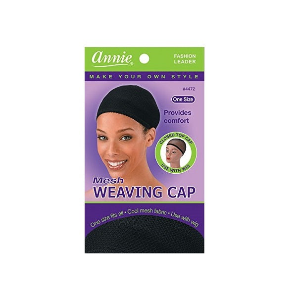 Bonnet Mesh Weaving Cap Noir #4472 Annie