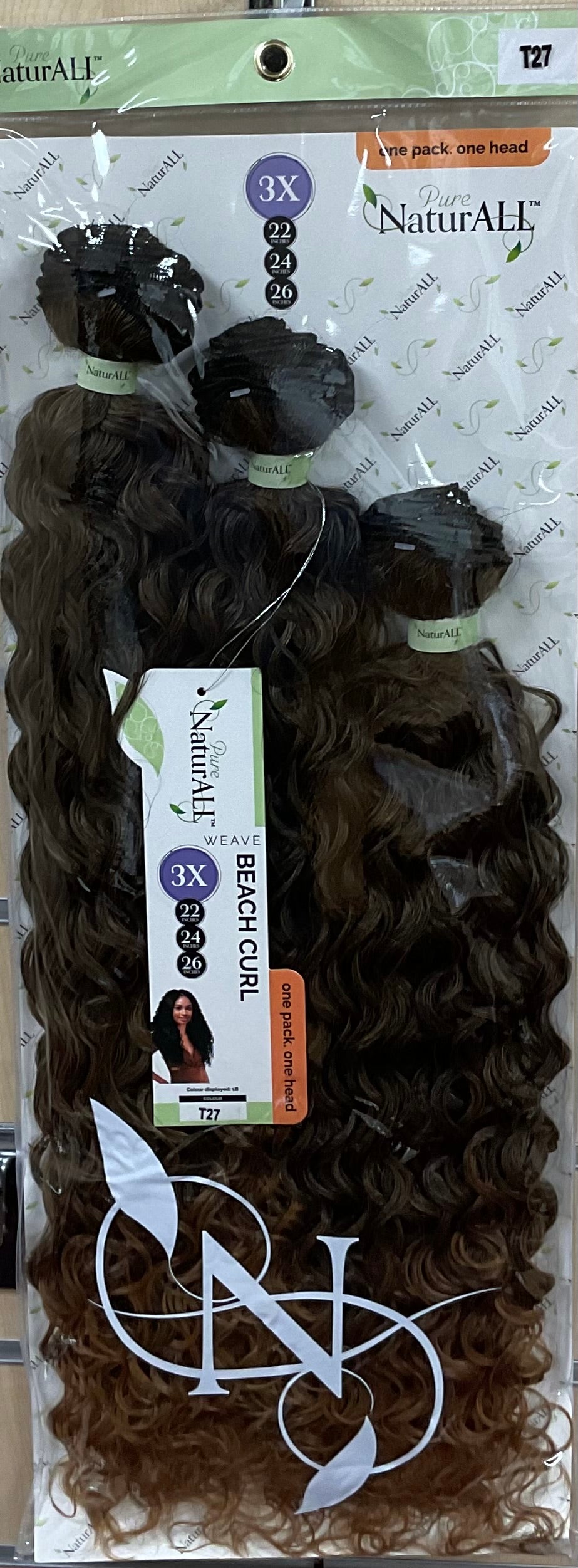 NATURALL 3PCS WVE : BEACH CURL 22/24/26