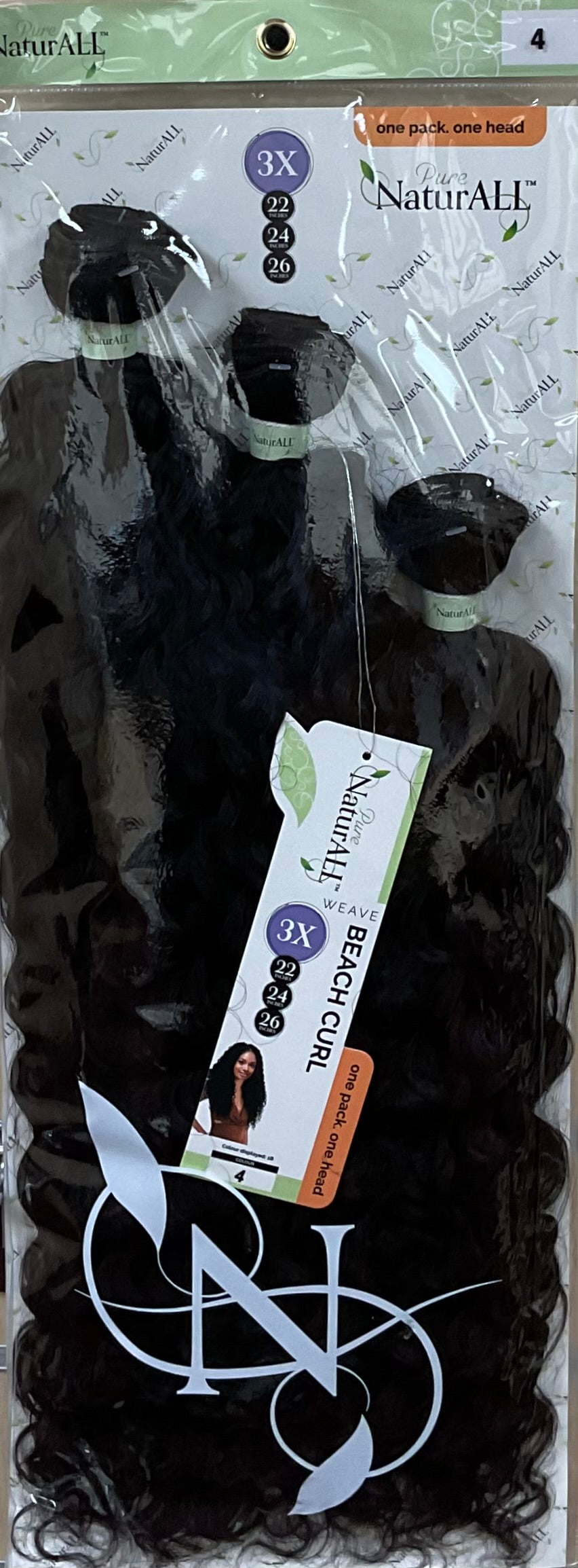 NATURALL 3PCS WVE : BEACH CURL 22/24/26