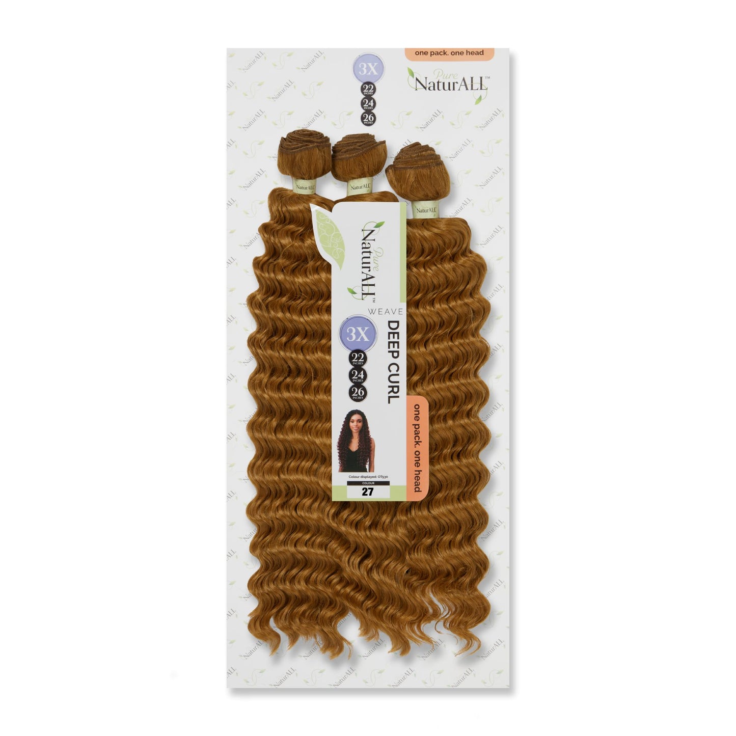 NATURALL 3PCS WVE : DEEP CURL 22/24/26