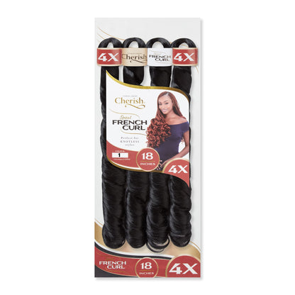 Crochet Braid Semi Naturel Spiral French Curl 18″ 4X Cherish