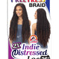 Crochet Braid Semi Naturel Indie Distressed Loc 26" Freetress