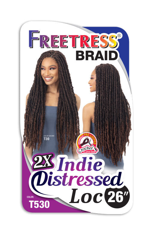 Crochet Braid Semi Naturel Indie Distressed Loc 26" Freetress