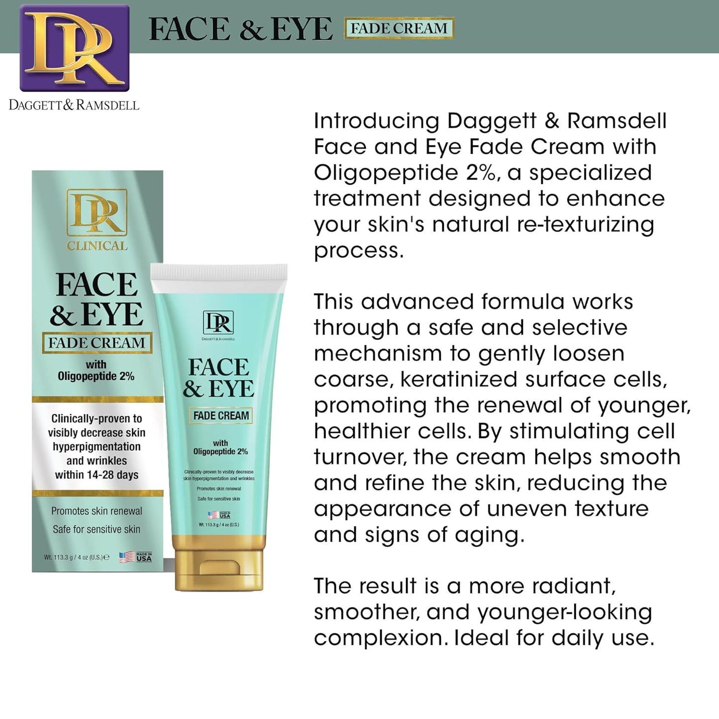 D&R: Fade Cream - Face and Eye 4oz