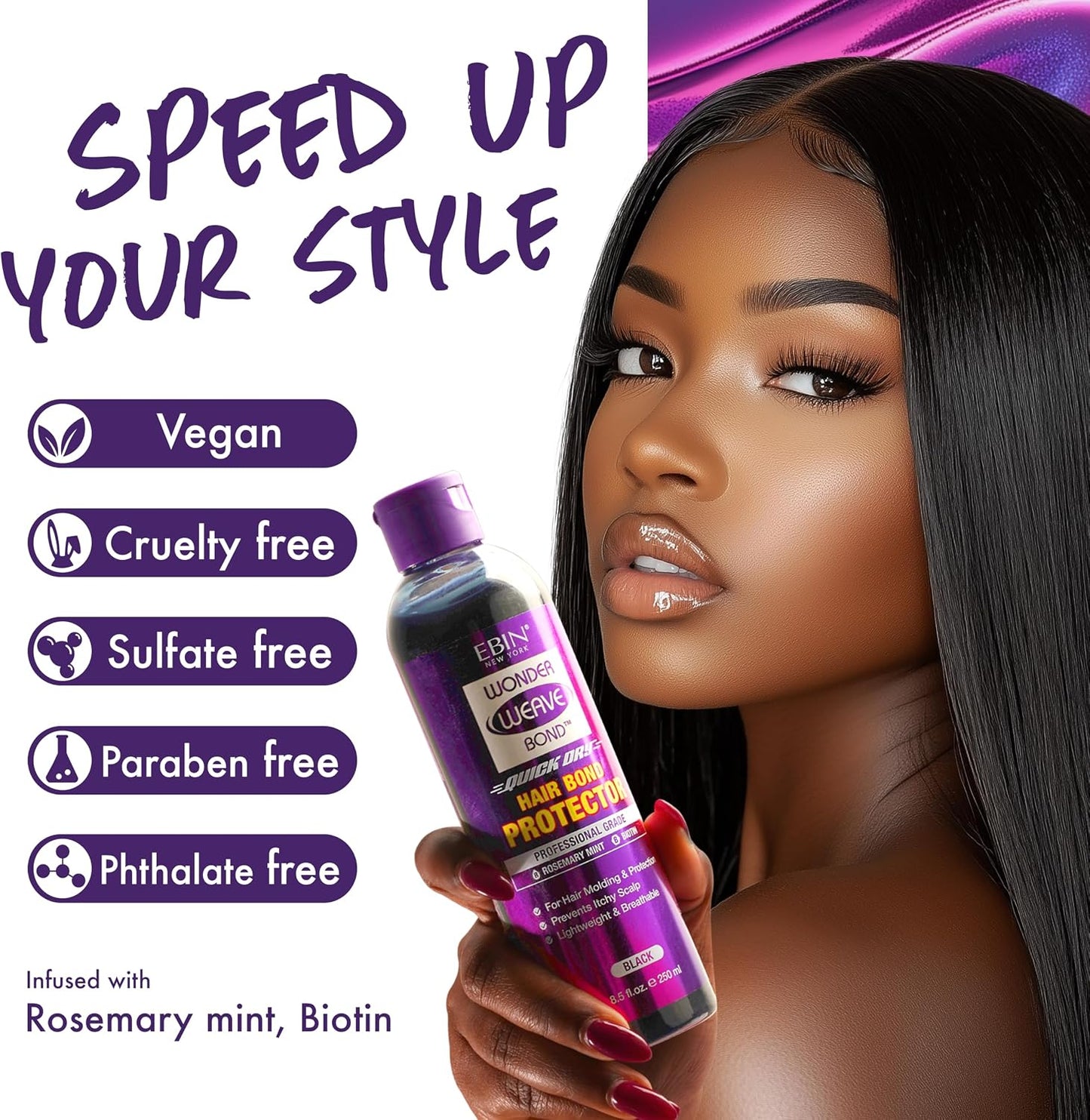 Ebin Hair Bond Protector Black 100ml