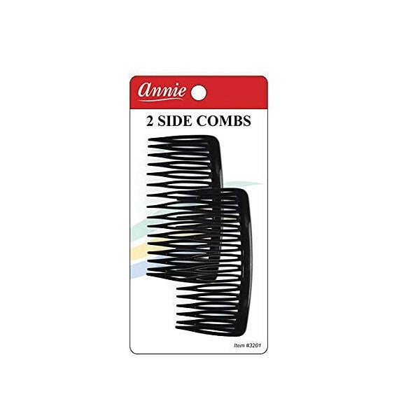 2 Peigne Crochet 2 Côté  Side Combs Annie #3201