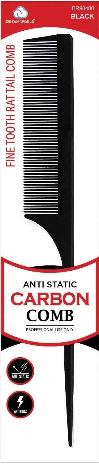 DREAM COMB CARBON RAT TAIL BLACK  BR98400