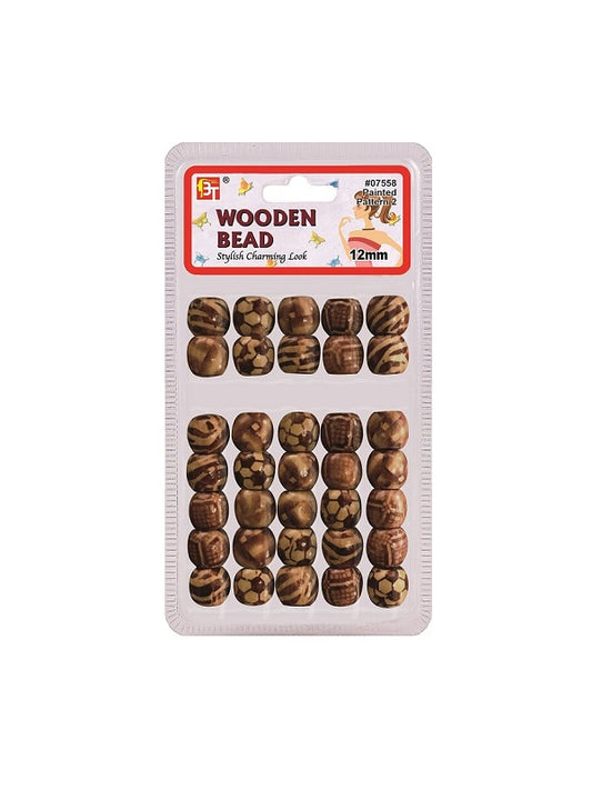 Pearl Cheveux Bois 12mm Motif #7558 Beauty Town