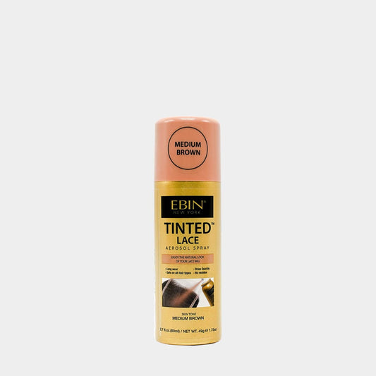 EBIN NEW YORK TINTED LACE AEROSOL SPRAY - MEDIUM BROWN