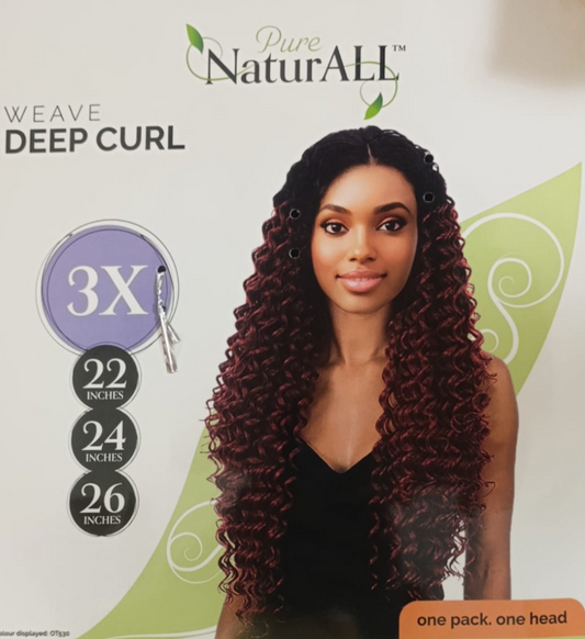 NATURALL 3PCS WVE : DEEP CURL 22/24/26