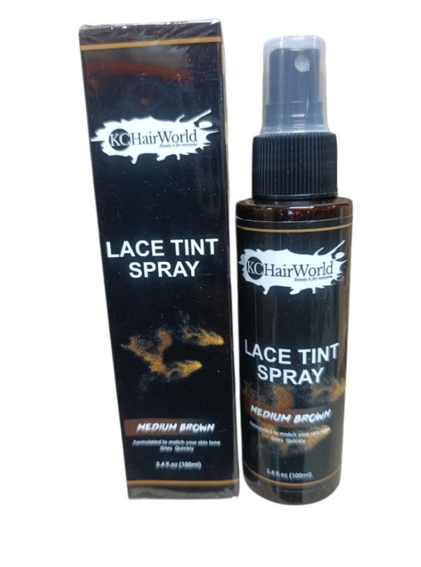 kc Hair world lace tint spray  medium brown