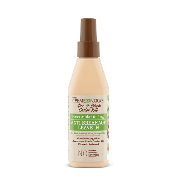 Creme Of Nature Aloe & Black Castor Oil Leave-In Anti-Casse 236ml