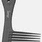 Peigne Large Diane: Handle Rake Comb Black 8.5" (D140)