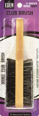 Eden: 2 Sided Hard & Soft Club Brush - Reg (00532)