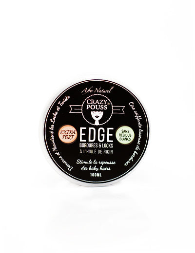 Gel Baby Hair Edge Contrôle Fixation Forte 100ml Afro Naturel Crazy Pouss -