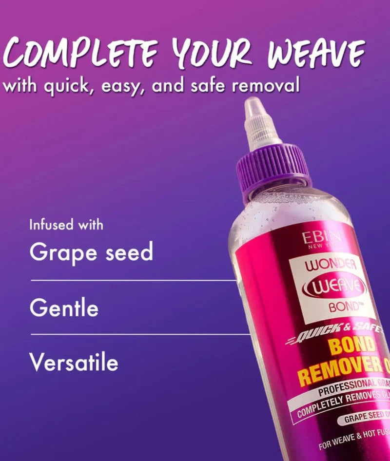 Ebin Wonder Weave Bond Remover Oil Clear 4oz