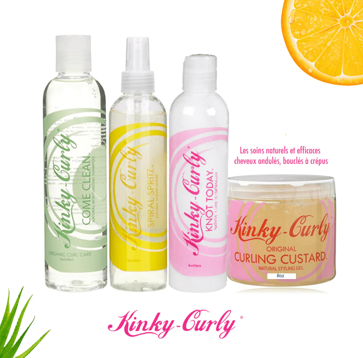 Lot de 4 produits Kinky Curly