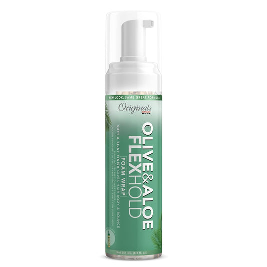 Africa’s Best Originals Olive and Aloe Soft Shine Flex Hold Foam Wrap 8.5 oz
