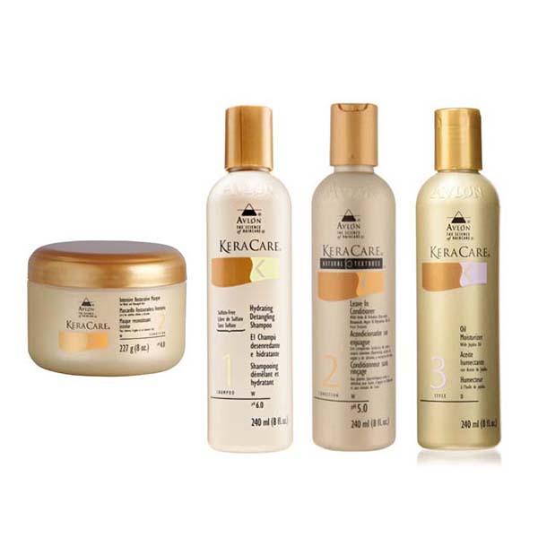 Keracare Routine - Masque + Shampoing +Leave-in + Crème Hydratante