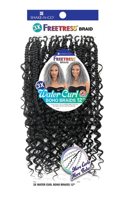 FREETRESS  3x Water Curl Boho Braids 12"