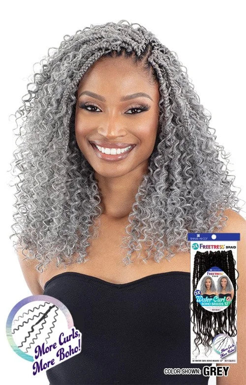 FREETRESS  3x Water Curl Boho Braids 12"