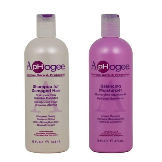 ApHogee Duo Shampoo for Damaged Hair & Balancing Moisturizer 16oz