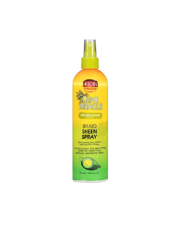 Spray brillance à l'Huile d'Olive pour les nattes African Pride Olive Miracle Braid Sheen Spray